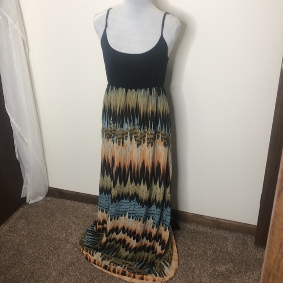 Anthropologie Tulle maxi feather dress size medium - Picture 2 of 15
